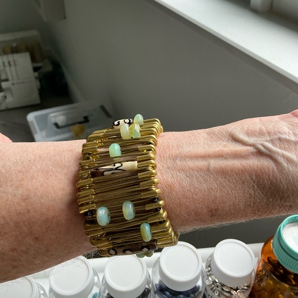 Safety Pin Cuff Bracelet - Picture 2 of 4